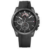 Tommy Hilfiger Decker Black Dial Black Rubber Strap Watch for Men - 1791352