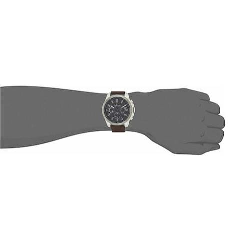 Tommy Hilfiger Decker Grey Dial Brown Leather Strap Watch for Men - 1791562