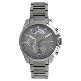 Tommy Hilfiger Decker Quartz Black Dial Black Steel Strap Watch for Men - 1791347