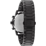 Tommy Hilfiger Evan Chronograph Quartz Black Dial Black Steel Strap Watch For Men - 1710410