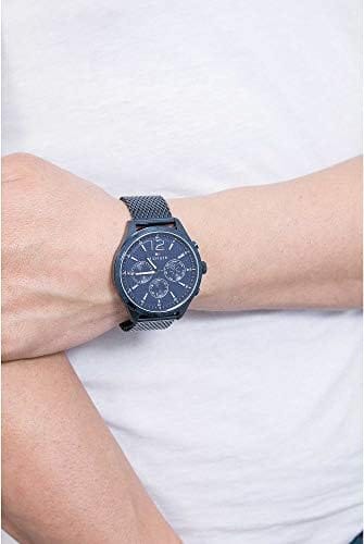 Tommy Hilfiger Gavin Chronograph Blue Dial Blue Mesh Bracelet Watch for Men - 1791471