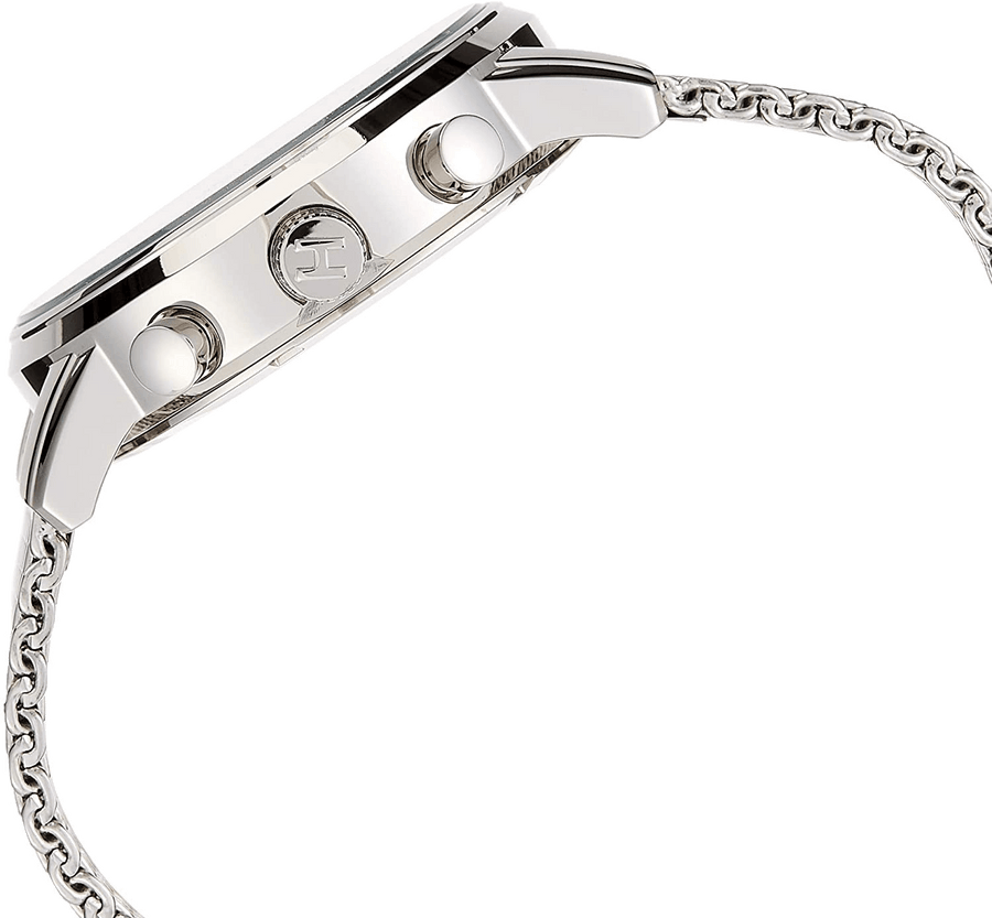 Tommy Hilfiger Harrison Quartz Grey Dial Silver Mesh Bracelet Watch for Men - 1790877