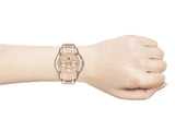 Tommy Hilfiger Haven Chronograph Rose Gold Dial Rose Gold Steel Strap Watch For Women - 1782197