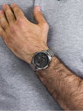 Tommy Hilfiger Hunter Grey Dial Silver Steel Strap Watch for Men - 1791608