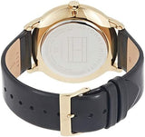 Tommy Hilfiger Hunter White Dial Black Leather Strap Watch for Men - 1791606