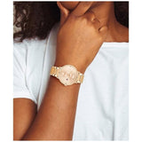 Tommy Hilfiger Jenna Quartz White Dial Rose Gold Steel Strap Watch for Women - 1782070