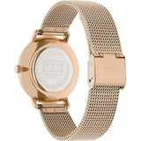 Tommy Hilfiger Jenna Quartz Rose Gold Dial Rose Gold Mesh Bracelet Watch For Women - 1781944
