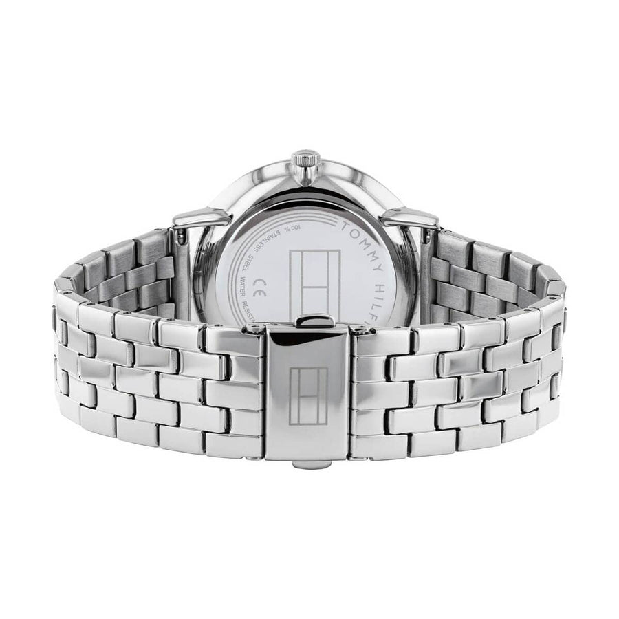 Tommy Hilfiger Jenna Quartz White Dial Silver Steel Strap Watch for Women - 1782068
