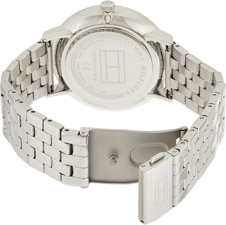Tommy Hilfiger Jenna Quartz White Dial Silver Steel Strap Watch for Women - 1782068