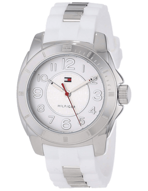 Tommy Hilfiger K2 White Dial White Rubber Strap Watch for Women - 1781306