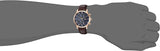Tommy Hilfiger Kane Chronograph Blue Dial Brown Leather Strap Watch for Men - 1791399