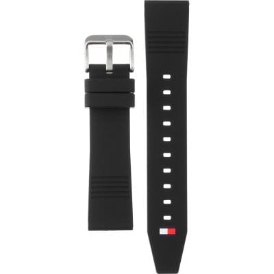Tommy Hilfiger Windsurf Black Dial Black Rubber Strap Watch for Men- 1791114