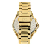 Tommy Hilfiger Luke Chronograph White Dial Gold Steel Strap Watch for Men - 1791121