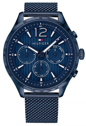 Tommy Hilfiger Gavin Chronograph Blue Dial Blue Mesh Bracelet Watch for Men - 1791471