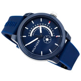 Tommy Hilfiger Denim Quartz Blue Dial Blue Rubber Strap Watch for Men - 1791482