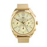 Tommy Hilfiger Mia Gold Dial Gold Mesh Bracelet Watch for Women - 1781488
