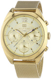 Tommy Hilfiger Mia Gold Dial Gold Mesh Bracelet Watch for Women - 1781488