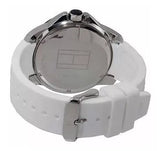 Tommy Hilfiger Sport Black Dial White Rubber Strap Watch for Men - 1790986