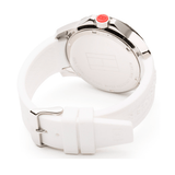 Tommy Hilfiger Sport Black Dial White Rubber Strap Watch for Men - 1790986