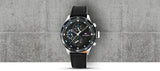Tommy Hilfiger Trent Chronograph Quartz Black Dial Black Leather Strap Watch For Men - 1791810