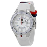 Tommy Hilfiger White Dial White Rubber Strap Watch for Women - 1781271