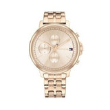 Tommy Hilfiger Madison Chronograph Quartz Rose Gold Dial Rose Gold Steel Strap Watch For Women - 1782190