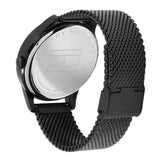 Tommy Hilfiger Damon Quartz Black Dial Black Mesh Bracelet Watch for Men - 1791420