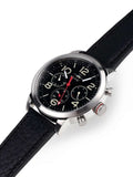 Tommy Hilfiger Jake Chronograph Black Dial Black Leather Strap Watch for Men - 1791232