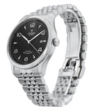 Tudor 1926 Automatic Black Dial Silver Steel Strap Watch for Men - M91650-0002
