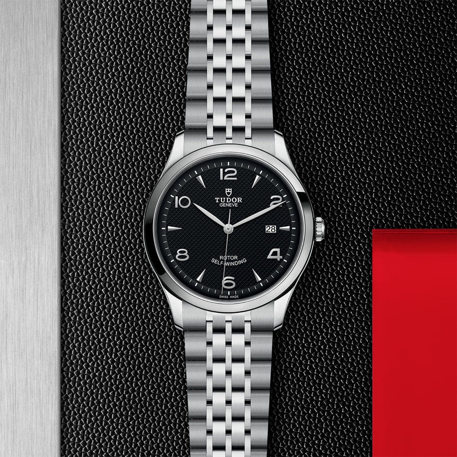Tudor 1926 Automatic Black Dial Silver Steel Strap Watch for Men - M91650-0002
