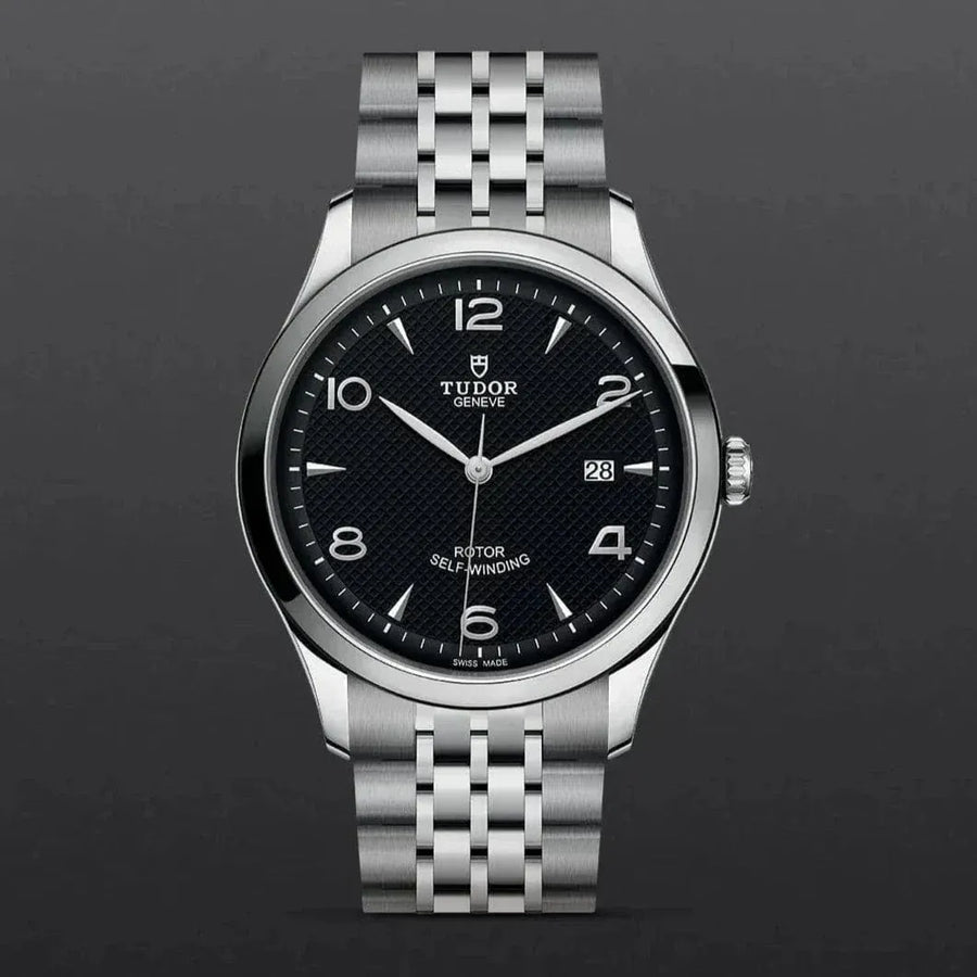 Tudor 1926 Automatic Black Dial Silver Steel Strap Watch for Men - M91650-0002