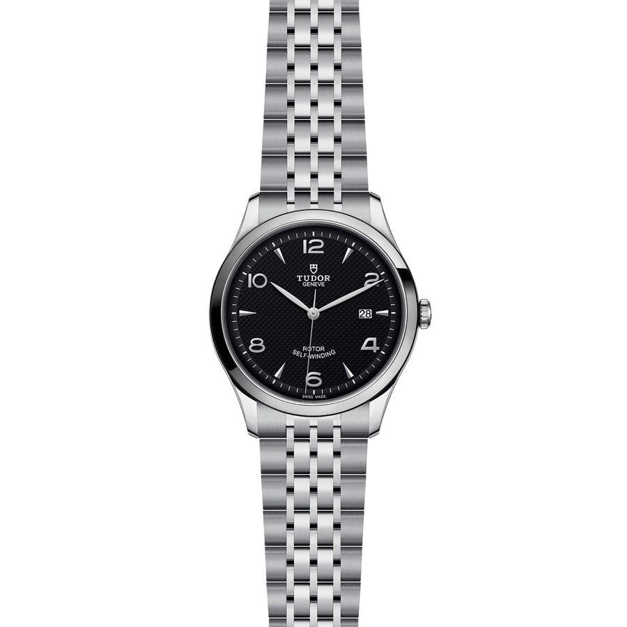 Tudor 1926 Automatic Black Dial Silver Steel Strap Watch for Men - M91650-0002
