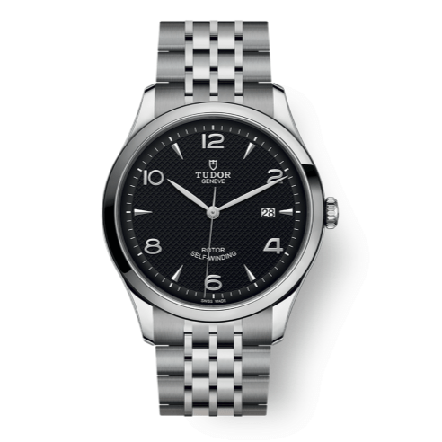 Tudor 1926 Automatic Black Dial Silver Steel Strap Watch for Men - M91650-0002