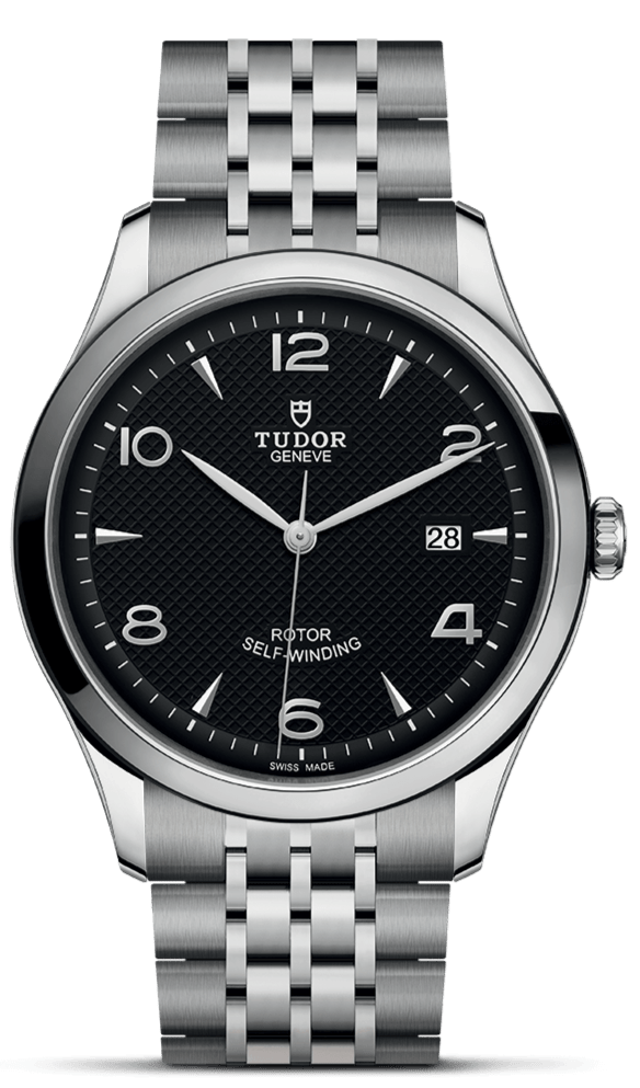 Tudor 1926 Automatic Black Dial Silver Steel Strap Watch for Men - M91650-0002