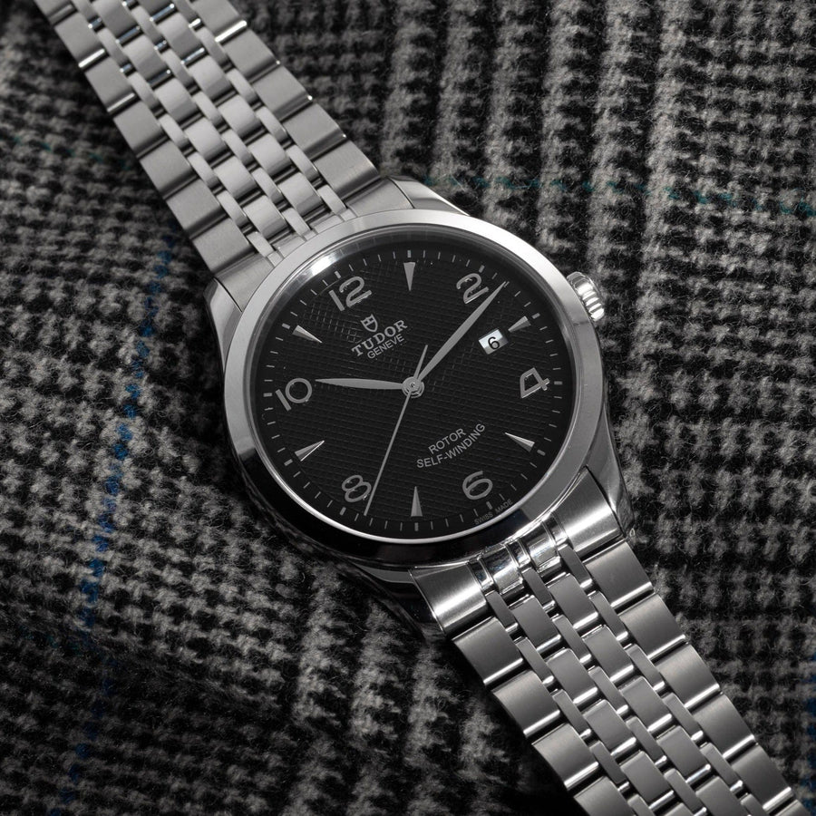Tudor 1926 Automatic Black Dial Silver Steel Strap Watch for Men - M91650-0002