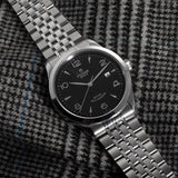 Tudor 1926 Automatic Black Dial Silver Steel Strap Watch for Men - M91650-0002