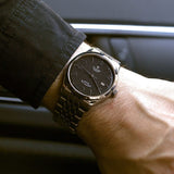 Tudor 1926 Automatic Black Dial Silver Steel Strap Watch for Men - M91650-0002