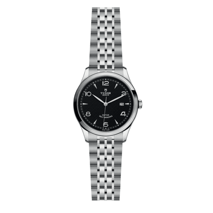 Tudor 1926 Automatic Black Dial Silver Steel Strap Watch for Men - M91650-0002