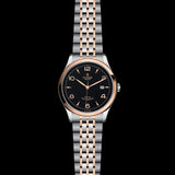 Tudor 1926 Automatic Black Dial Two Tone Steel Strap Watch for Men - M91651-0003