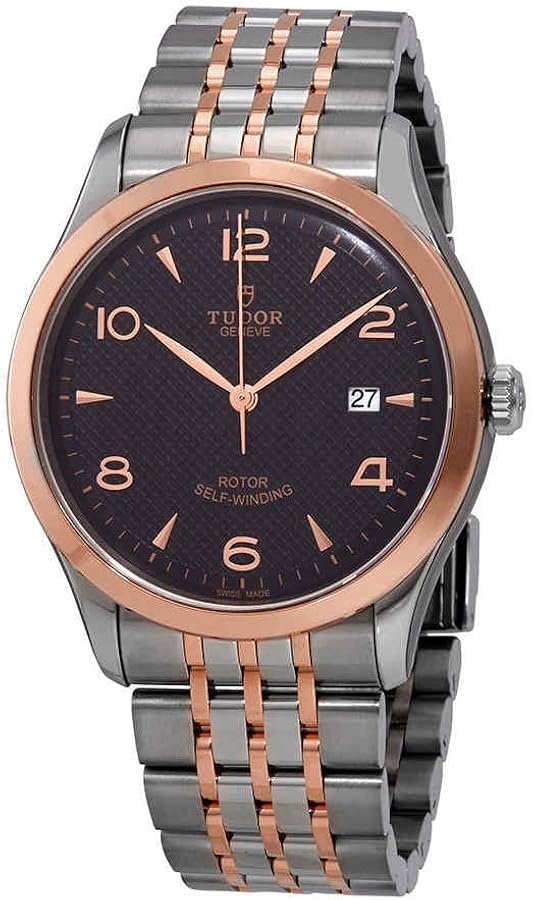 Tudor 1926 Automatic Black Dial Two Tone Steel Strap Watch for Men - M91651-0003