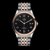 Tudor 1926 Automatic Diamonds Black Dial Two Tone Steel Strap Watch for Men - M91651-0004