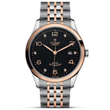 Tudor 1926 Automatic Diamonds Black Dial Two Tone Steel Strap Watch for Men - M91651-0004