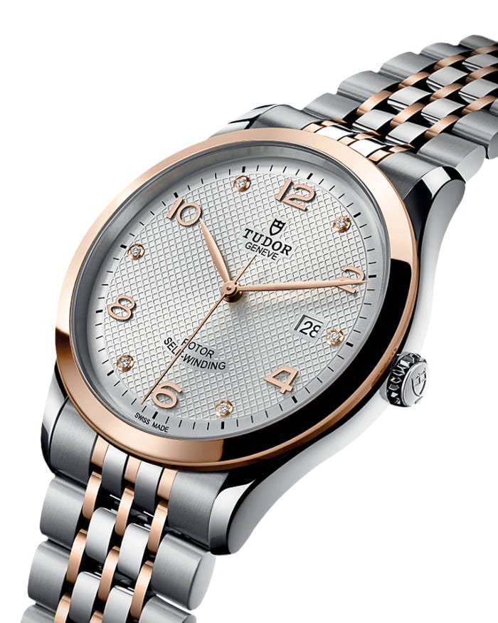 Tudor 1926 Automatic Diamonds Silver Dial Two Tone Steel Strap Watch for Men - M91651-0002