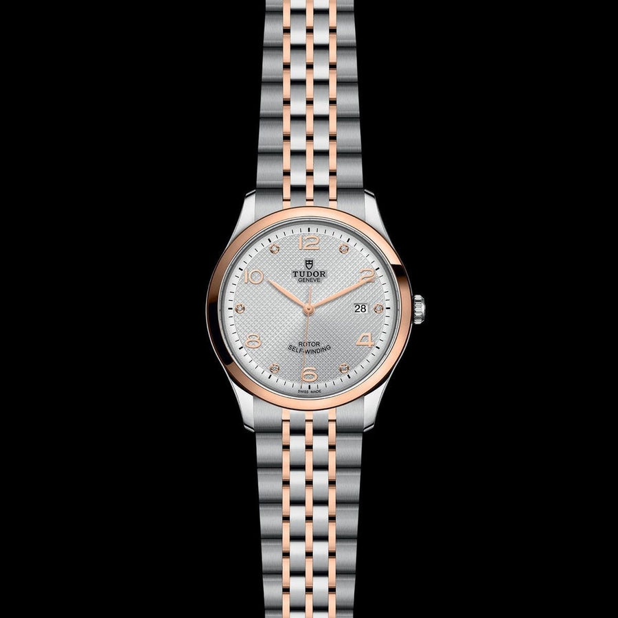 Tudor 1926 Automatic Diamonds Silver Dial Two Tone Steel Strap Watch for Men - M91651-0002