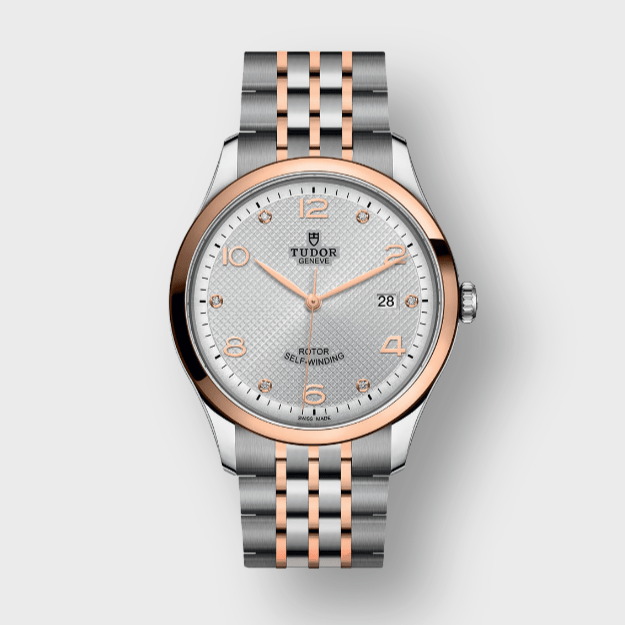 Tudor 1926 Automatic Diamonds Silver Dial Two Tone Steel Strap Watch for Men - M91651-0002