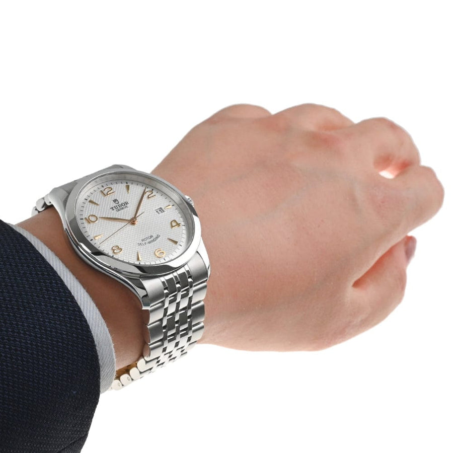 Tudor 1926 Automatic Silver Dial Silver Steel Strap Watch for Men - M91650-0001