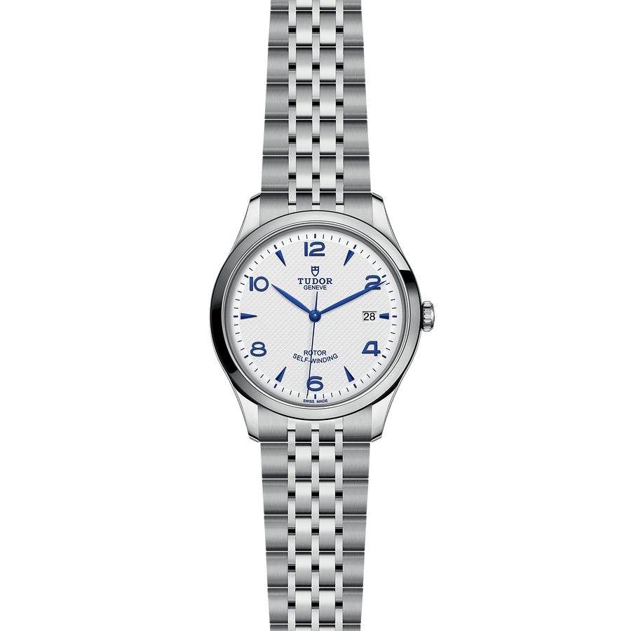Tudor 1926 Automatic White Dial Silver Steel Strap Watch for Men - M91650-0005