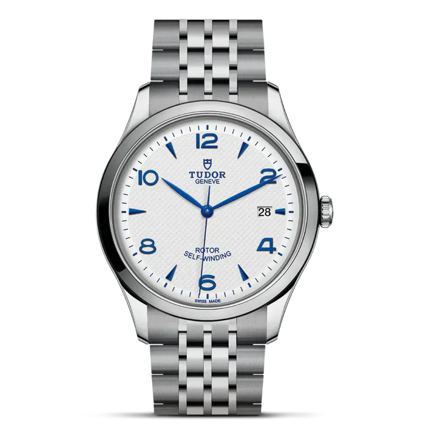 Tudor 1926 Automatic White Dial Silver Steel Strap Watch for Men - M91650-0005