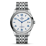 Tudor 1926 Automatic White Dial Silver Steel Strap Watch for Men - M91650-0005