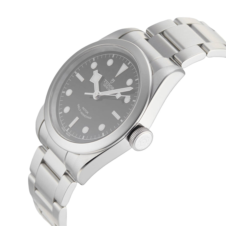 Tudor Black Bay Automatic Black Dial Silver Steel Strap Watch for Men - M79540-0001